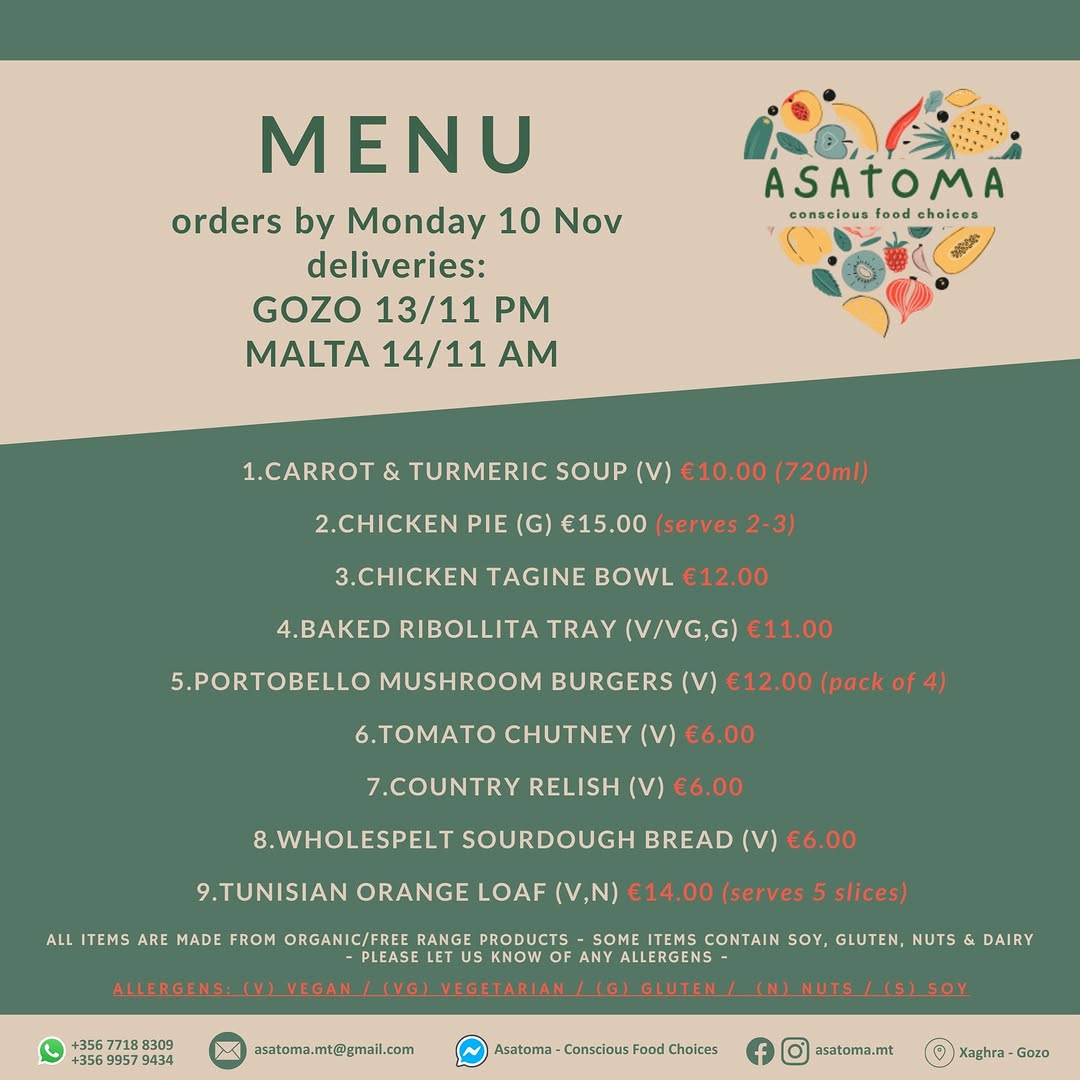 Photo by Asatoma_Conscious Food Choices on November 09, 2025. May be an image of herb and text.